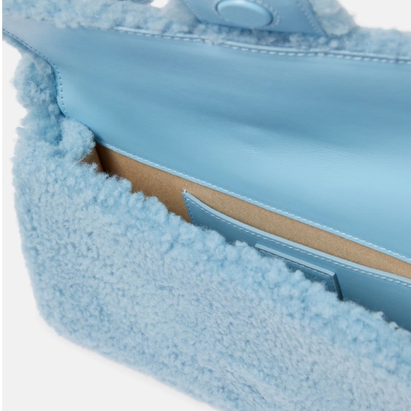 JACQUEMUS Le Bambidou shearling shoulder bag - Picture 3 of 6